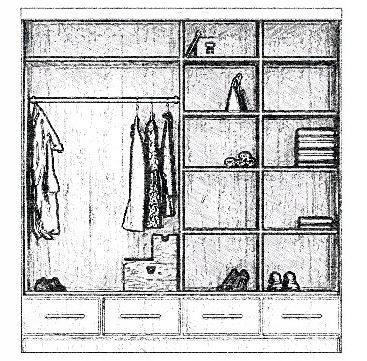 Šatní skříň LUISS 200