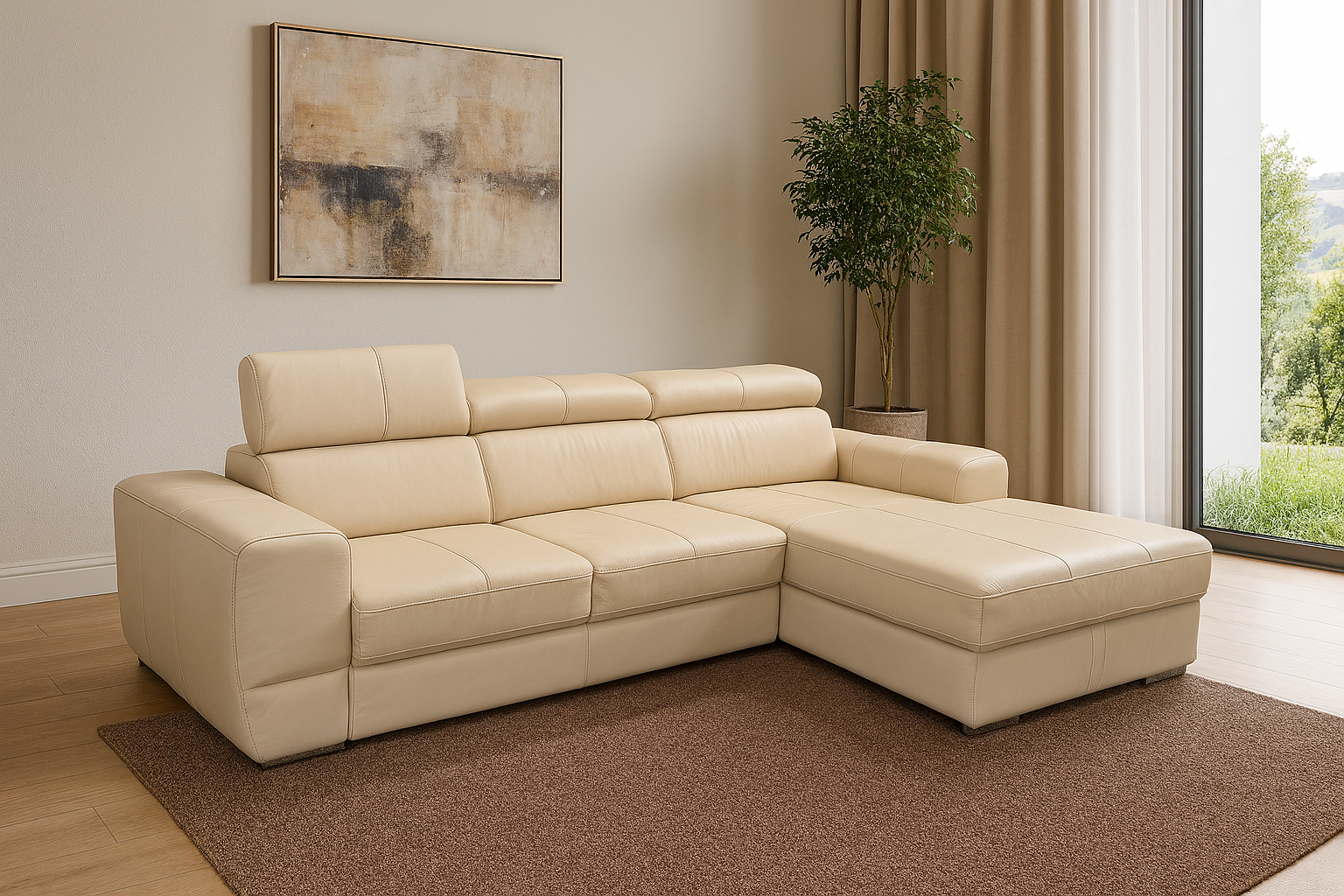 Kožená sedací souprava VENNTO 1 SKLADEM