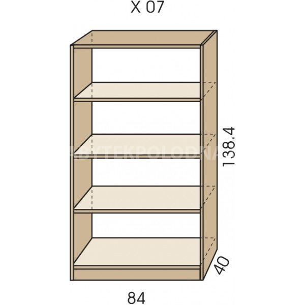 Policový regál JIM 5 X 07