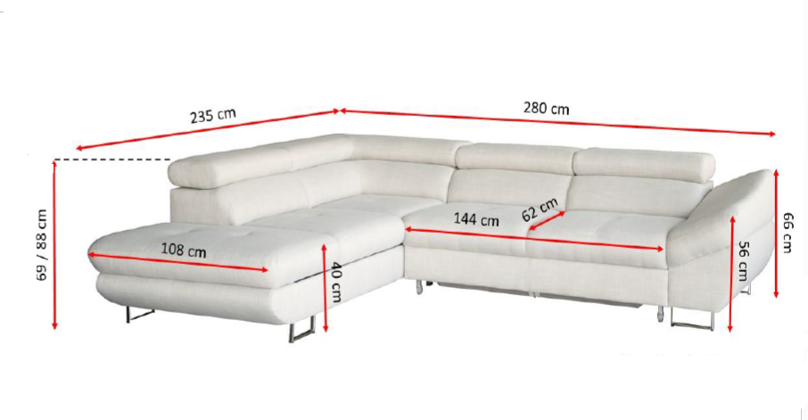 Kožená sedací souprava AVOLA