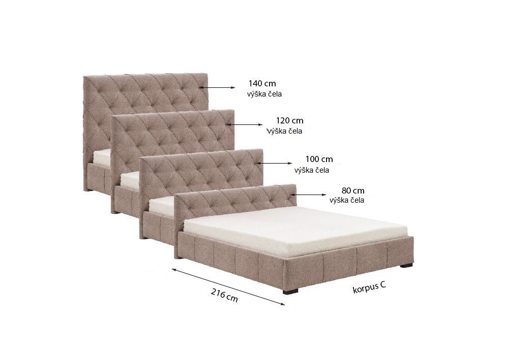 Manželská postel MINI-MAX 2700