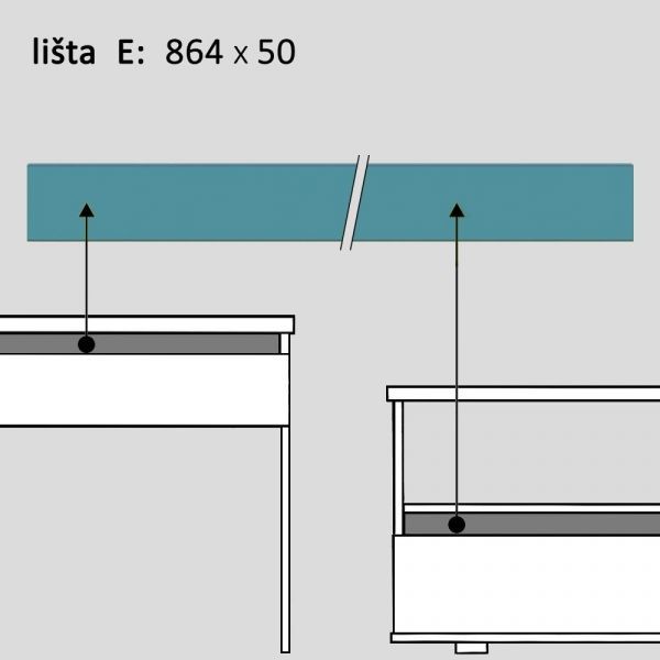 Konferenční stolek REA AMY 22/90