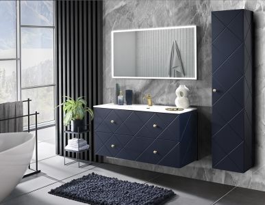 Koupelnová sestava ELEGANCE MODRÁ 155