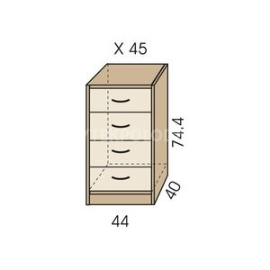 Komoda JIM 5 X 45