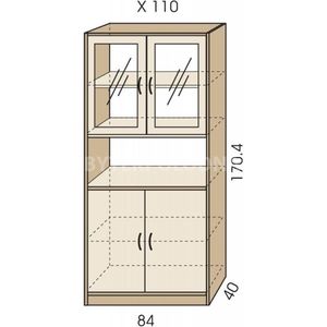 Kombinovaná skříň JIM 5 X 110