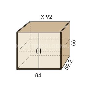 Nástavec na skříň JIM 5 X 92