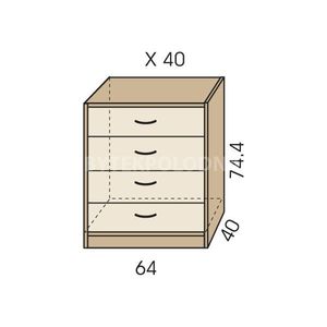 Komoda JIM 5 X 40