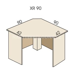 Psací stůl rohový JIM 5 XR 90