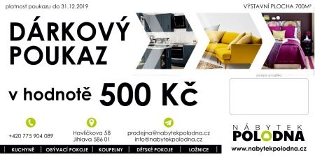 Dárkový poukaz v hodnotě 500 Kč