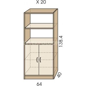 Kombinovaná skříň JIM 5 X 20