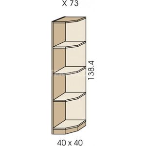 Rohový regál JIM 5 X 73