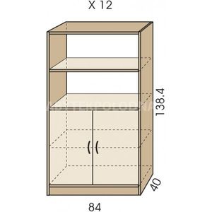 Kombinovaná skříň JIM 5 X 12