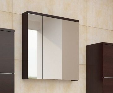 Koupelnová skříňka se zrcadlem PORTOS wenge