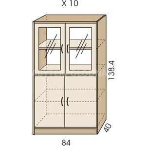 Kombinovaná skříň JIM 5 X 10