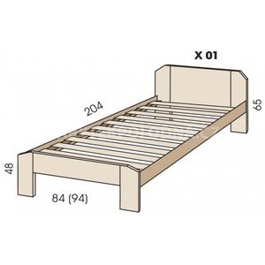 Dětská postel JIM 5 X 01