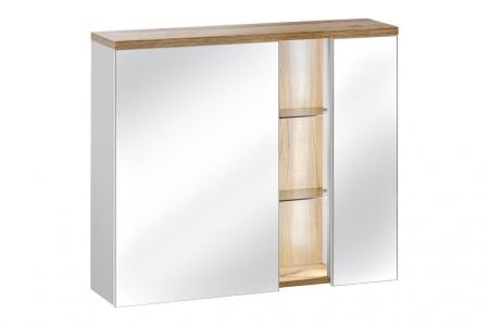 Koupelnová skříňka BAHRAMA WHITE 841 - závěsná zrcadlo 80