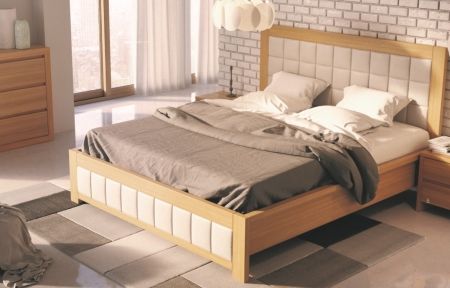Manželská postel z masivu LK214II dub