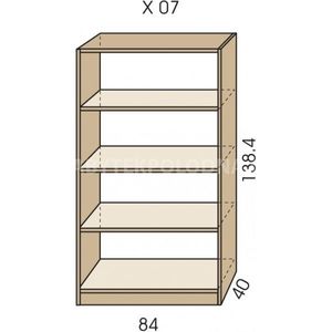 Policový regál JIM 5 X 07