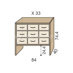 Komoda JIM 5 X 33